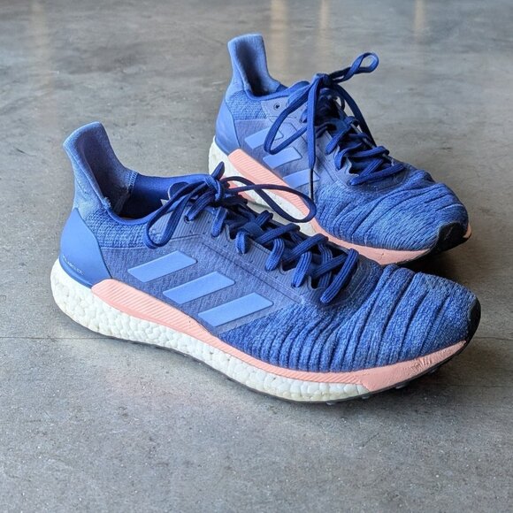 Adidas Women's Solar Glide ST Running Shoes in Mystery Ink Blue size 10 - Picture 1 of 11